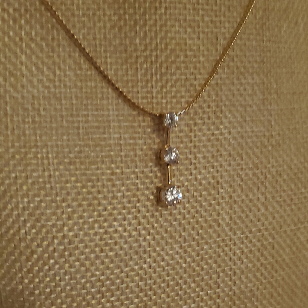 Avon Gold-tone Necklace with Silver Accents